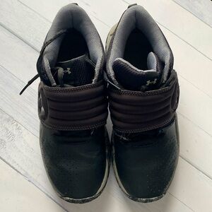 Under Armour Black & Gray Basketball Shoes